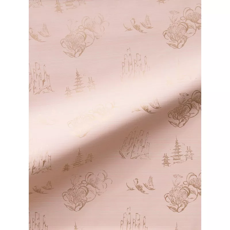 toile-wallpaper-in-blush Toile Wallpaper in Blush
