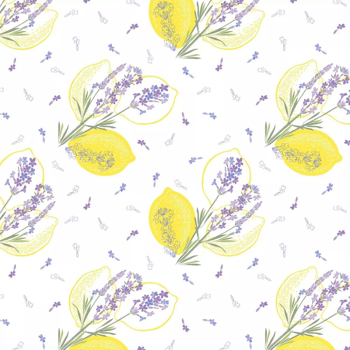 tossed-lavender-lemons-fabric Tossed Lavender & Lemons Fabric