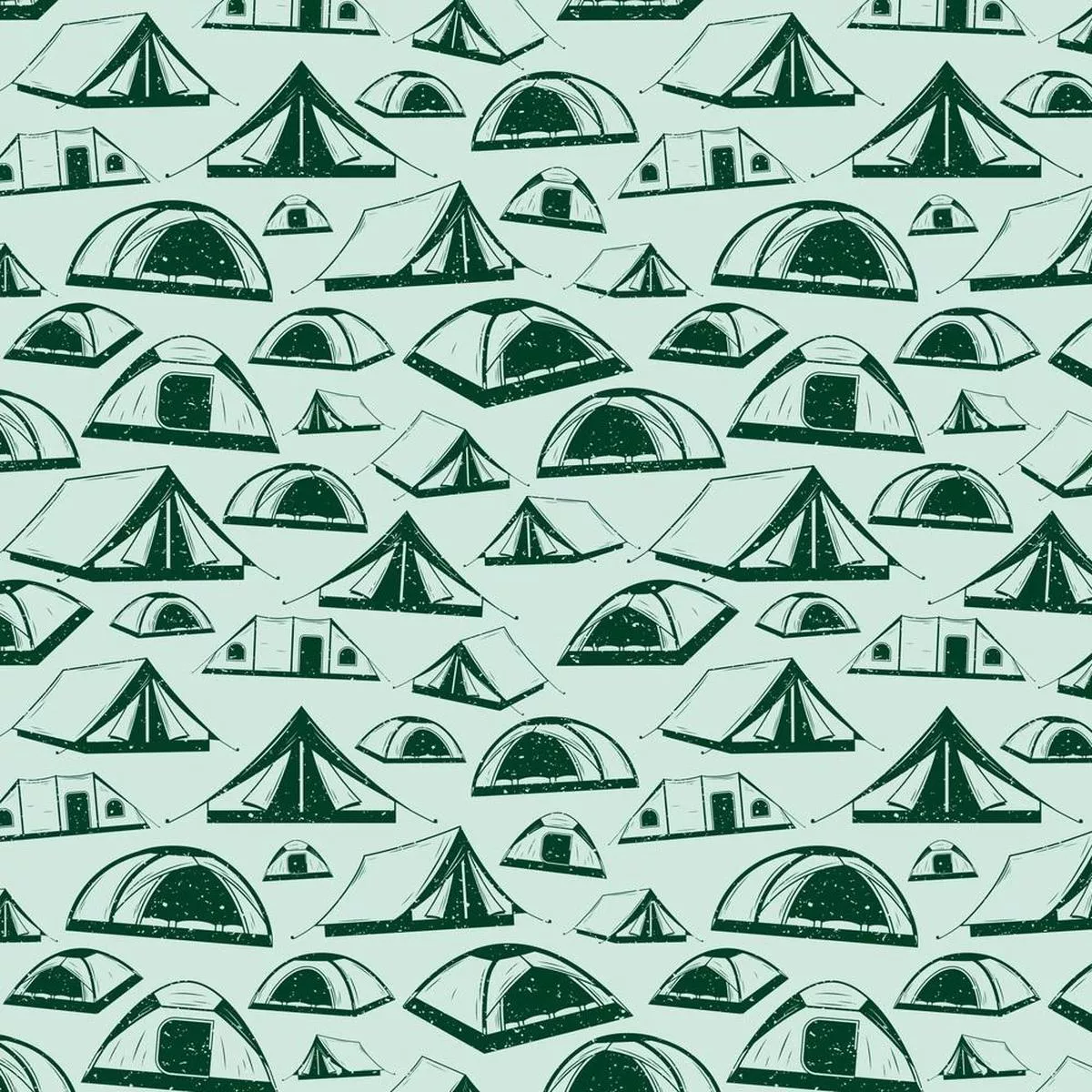 tossed-tents-fabric-green Tossed Tents Fabric – Green