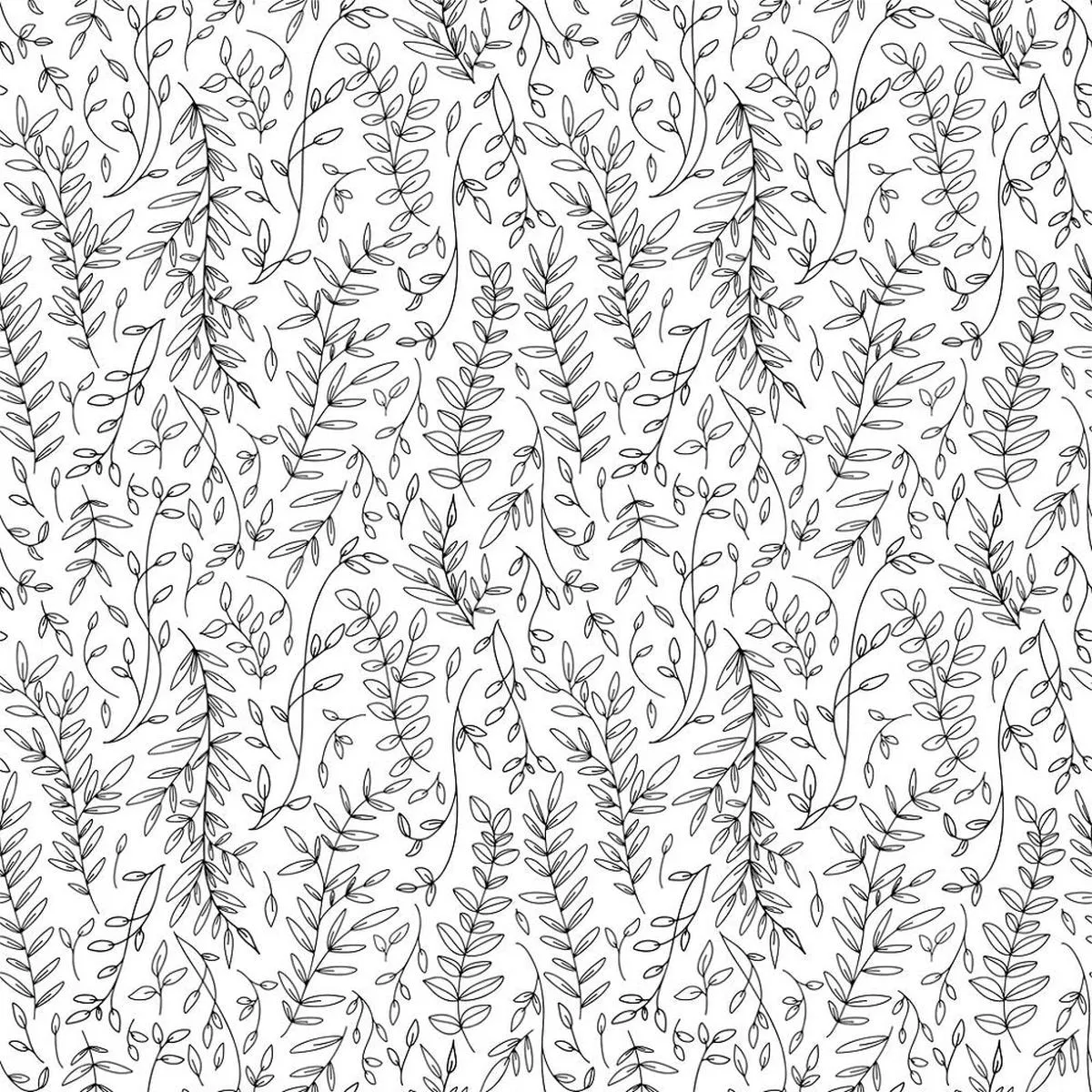 Tree Branches And Leaves Fabric