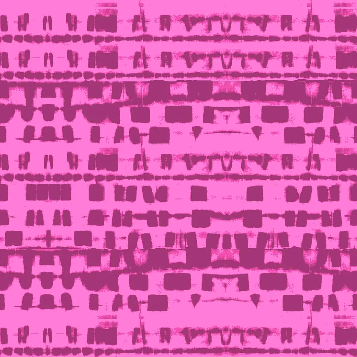 tribal-party-on-pink-fabric Tribal Party on Pink Fabric