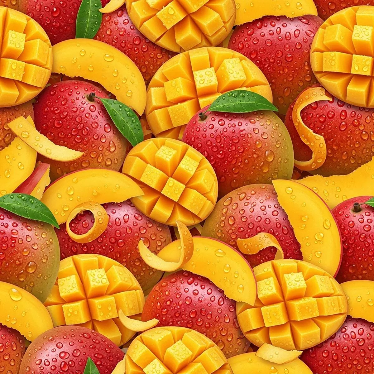 Tropical Fruit Pattern 31 Quilting Cotton Fabric