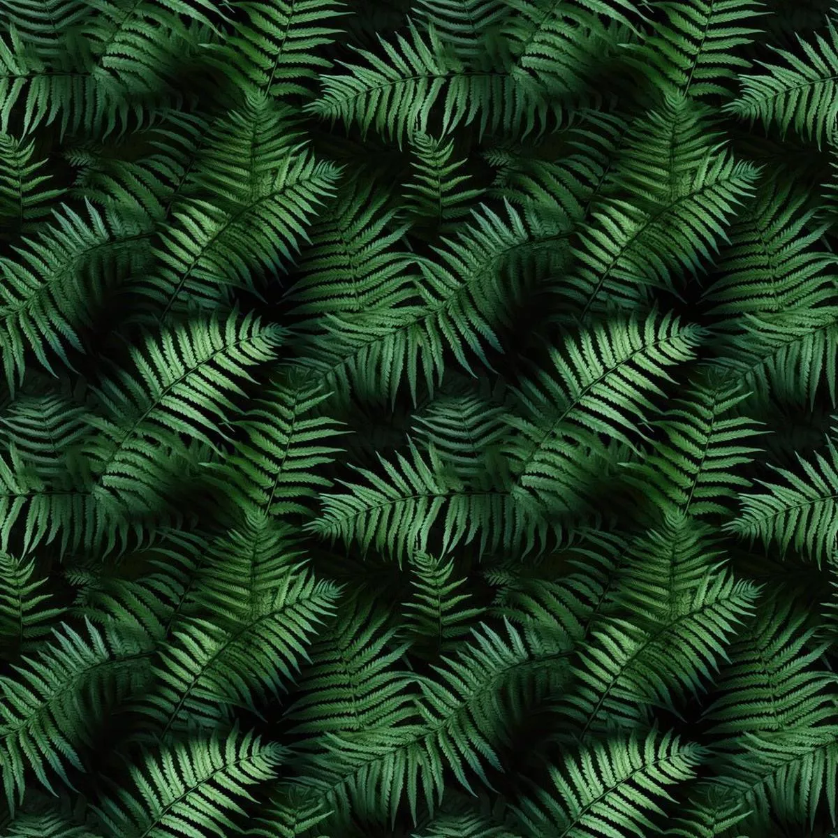 Tropical Packed Leafy Green Fabric