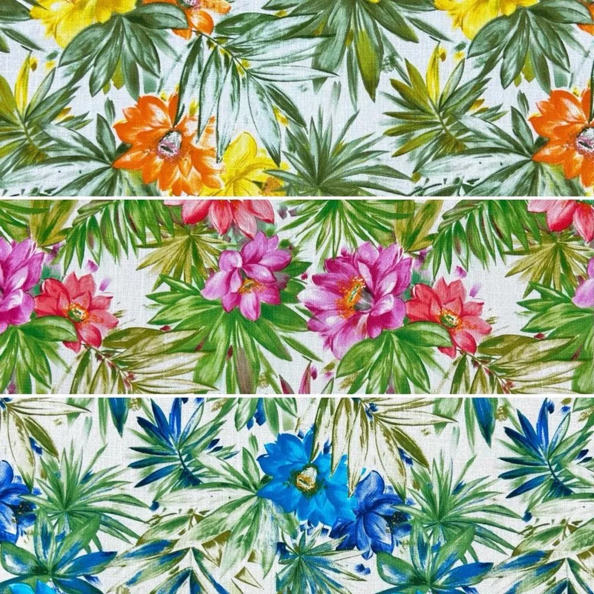 tropical-scenery-cotton-linen-fabric Tropical Scenery Cotton Linen Fabric