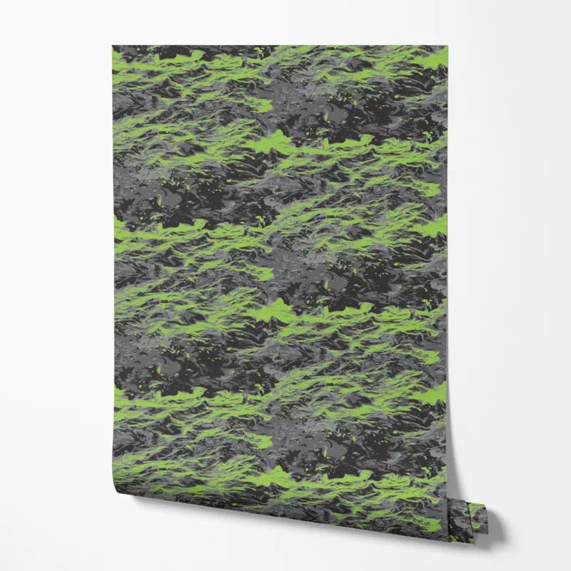 True Timber Caiman Flash Green Wallpaper