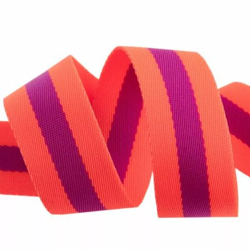 Tula Pink 1 1/2″ Webbing Watermelon/Plum