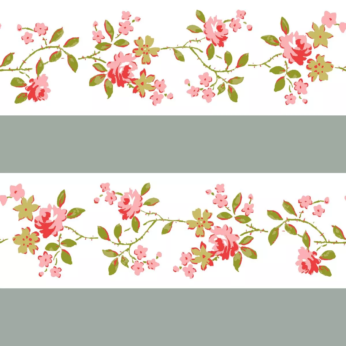 Tulle on Laurel Green Fabric