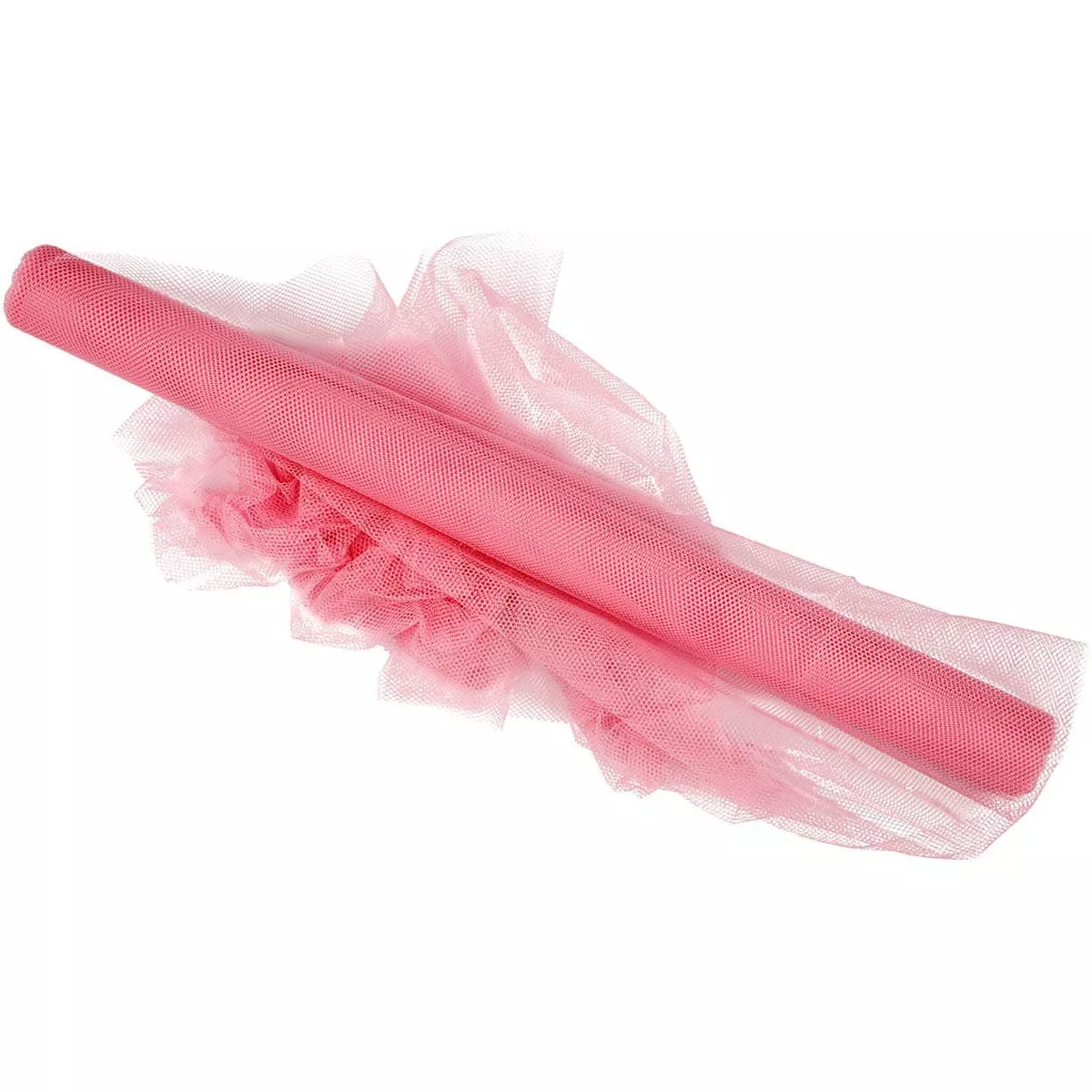 tulle-w-50-cm-5m-rolls-various-colours-rose Tulle, W: 50 cm 5m Rolls Various Colours – rose