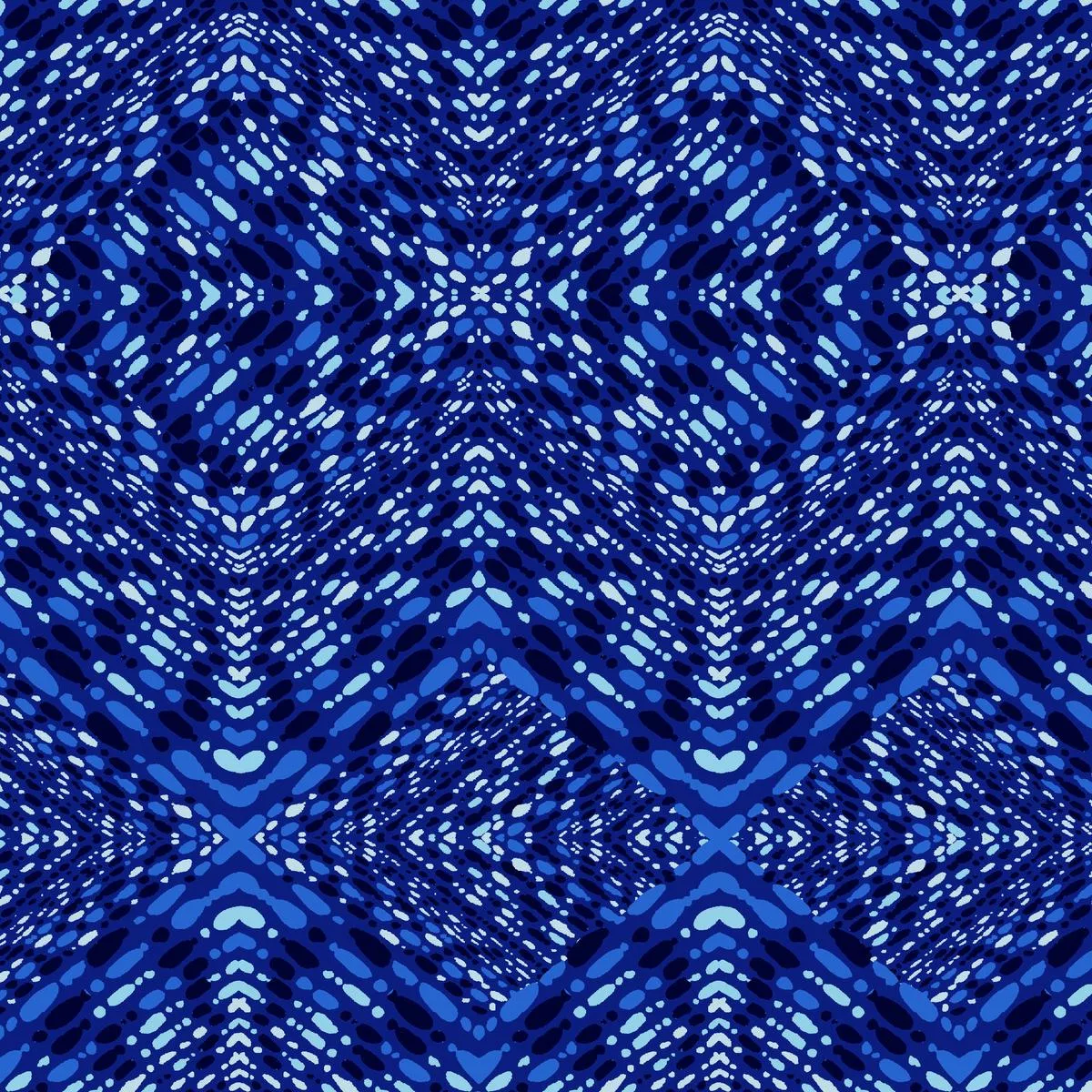 Turin on Extraneous Blue Fabric