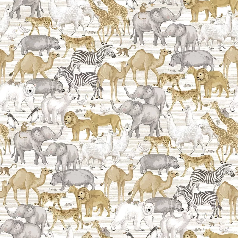 Two by Two Large Animals Cream 28711-11