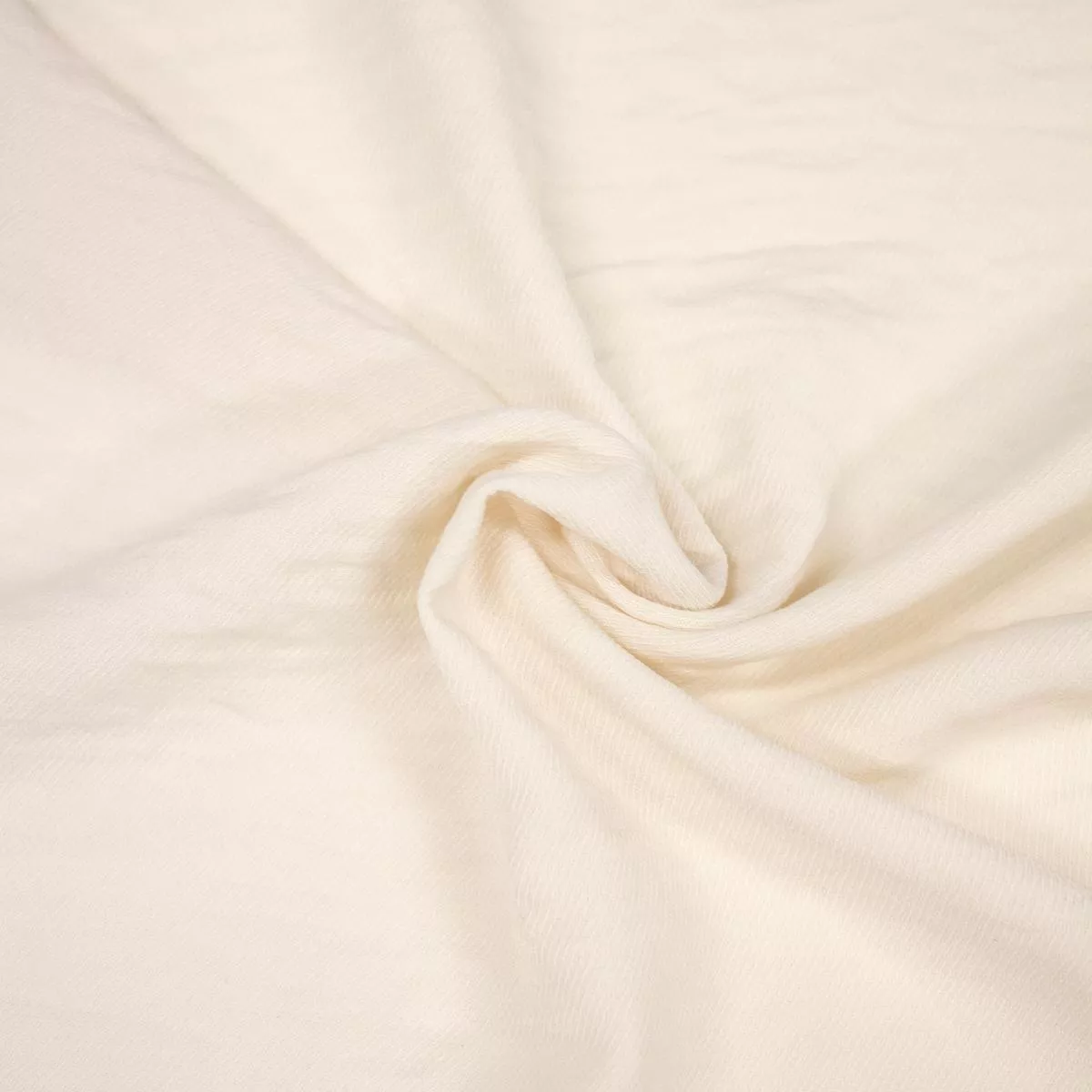 Tyres Ivory White Polyester Twill Fabric