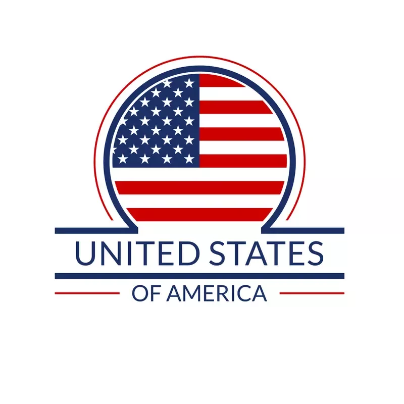 USA Flag Icon Fabric Panel