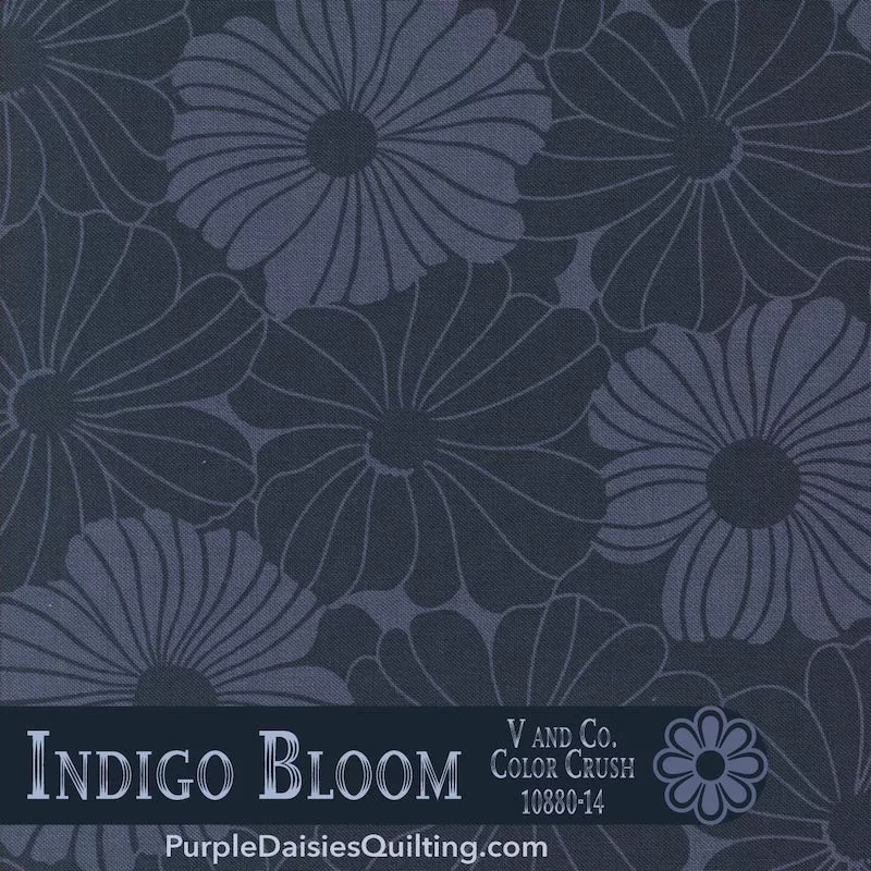 V & Co. Color CrushIndigo BloomHalf Yard
