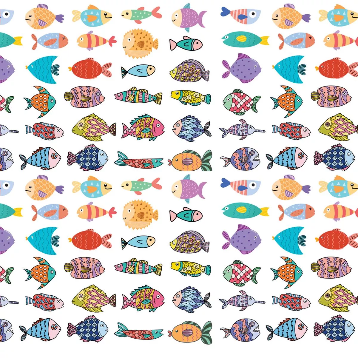 Various Fish Fabric – Multi
