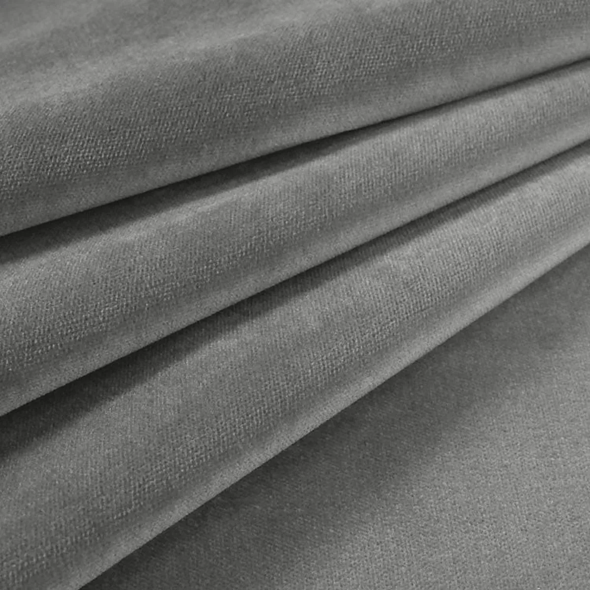 Velvet Upholstery Fabric Como 943 Grey Cloud