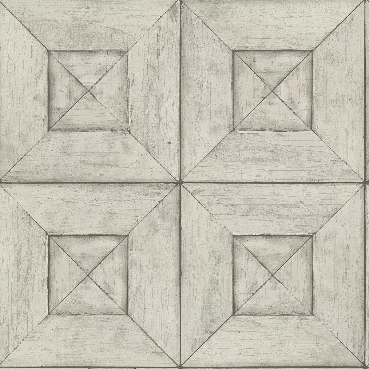 Verity Light Grey Wood Wallpaper