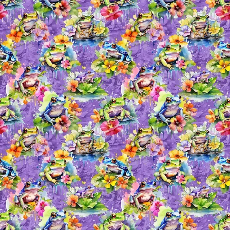 Vibrant Tree Frog Fabric