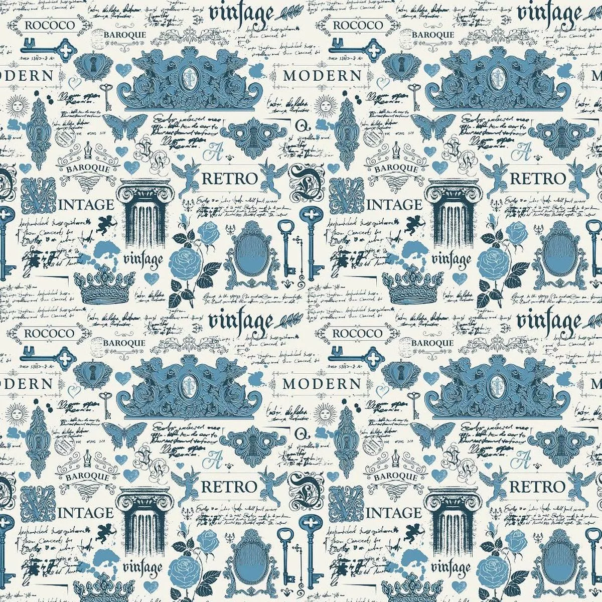 Vintage Abstract Fabric