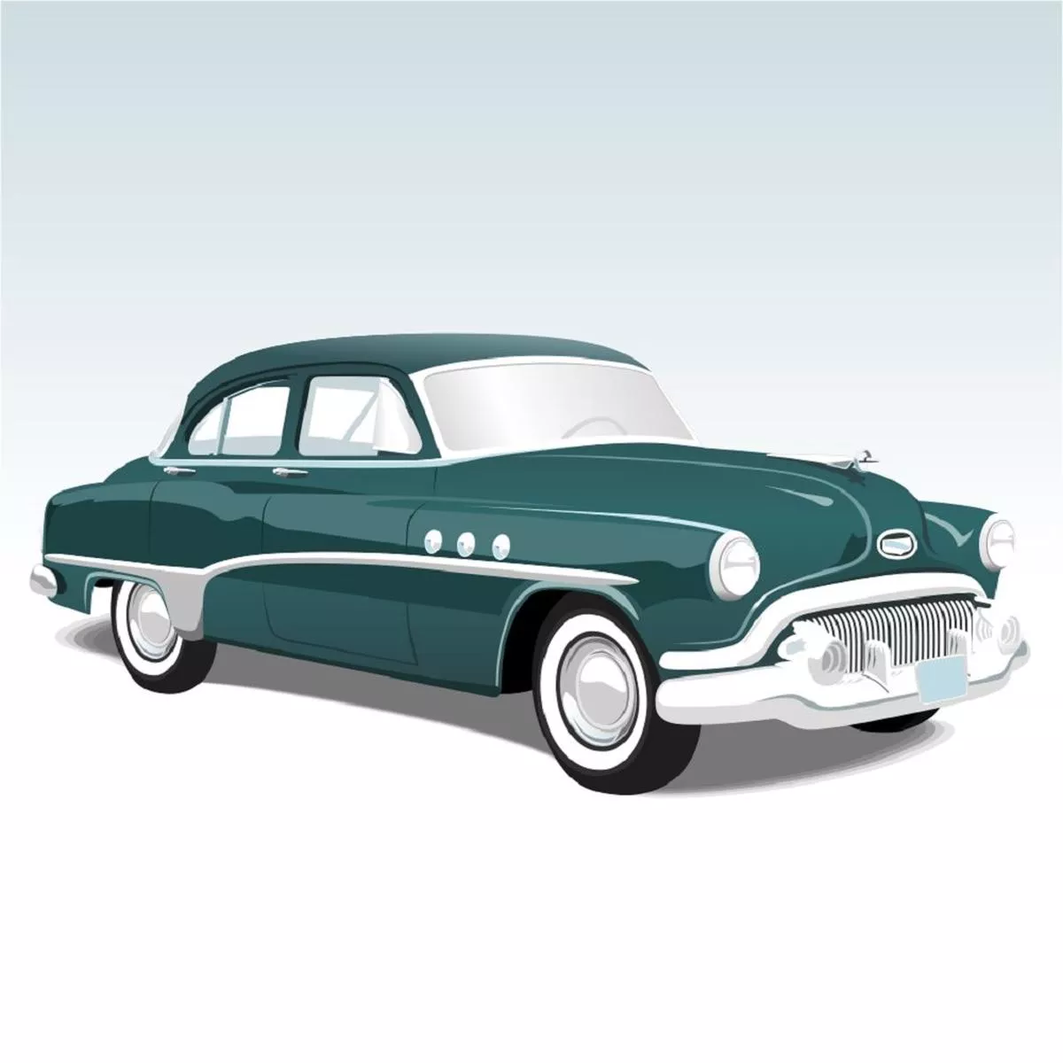 vintage-american-car-fabric-panel-green Vintage American Car Fabric Panel – Green