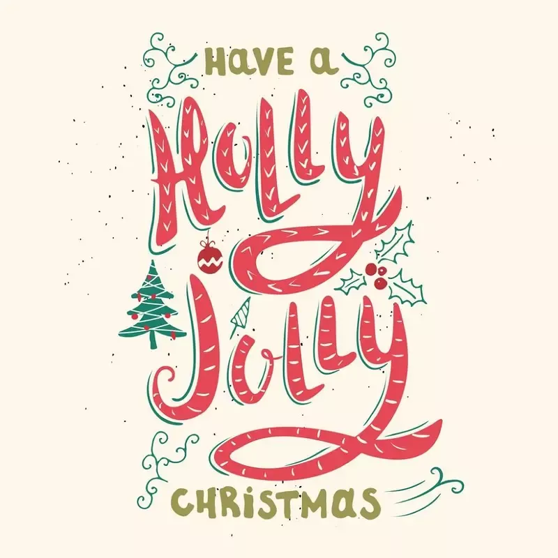 vintage-holly-jolly-fabric-panel Vintage Holly & Jolly Fabric Panel