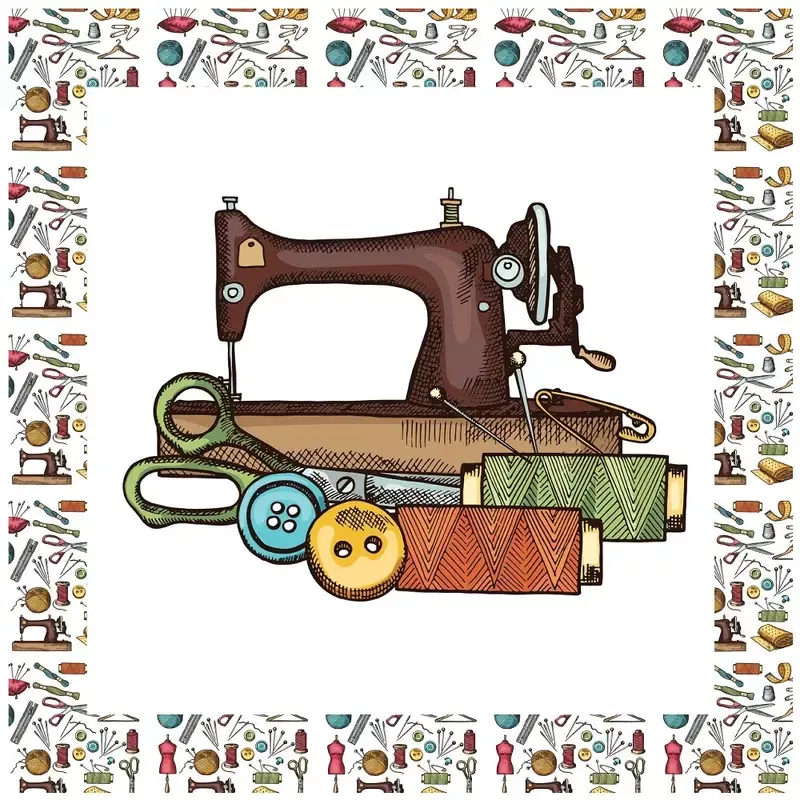 vintage-sewing-workshop-pillow-panels Vintage Sewing Workshop Pillow Panels
