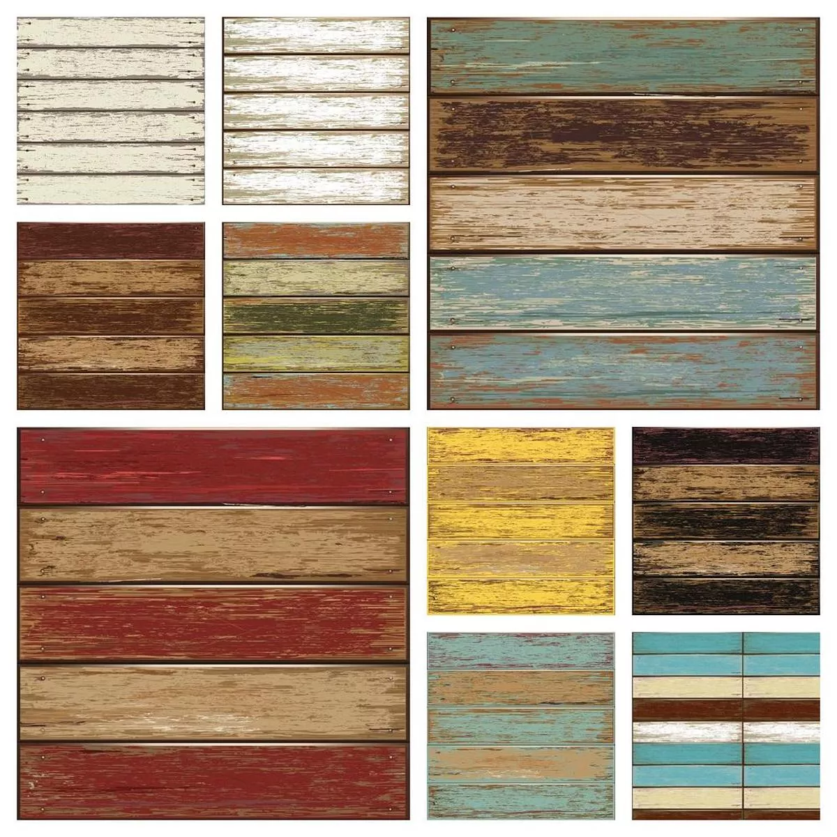 Vintage Wood Planks Collection 1 Yard Bundle