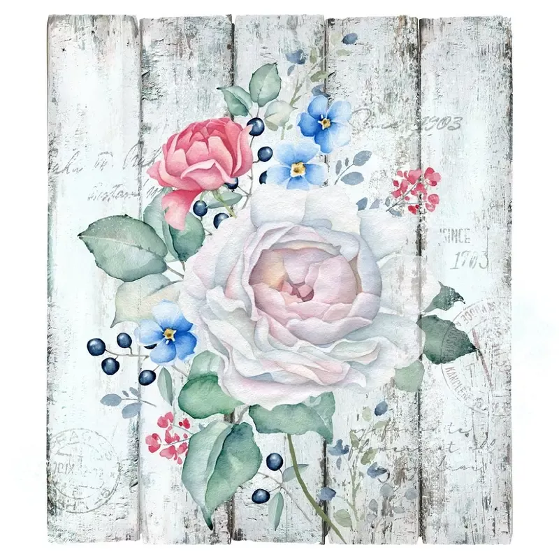 vintage-wood-roses-fabric-panel-gray Vintage Wood & Roses Fabric Panel – Gray