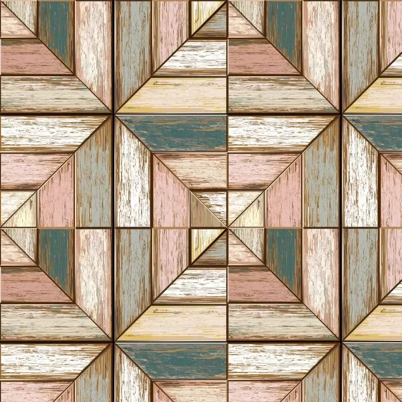 vintage-wooden-block-pattern-fabric-multi Vintage Wooden Block Pattern Fabric – Multi