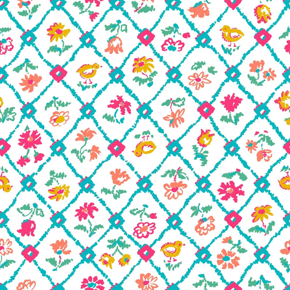 Waddle & Bloom – Bold Floral Fabric