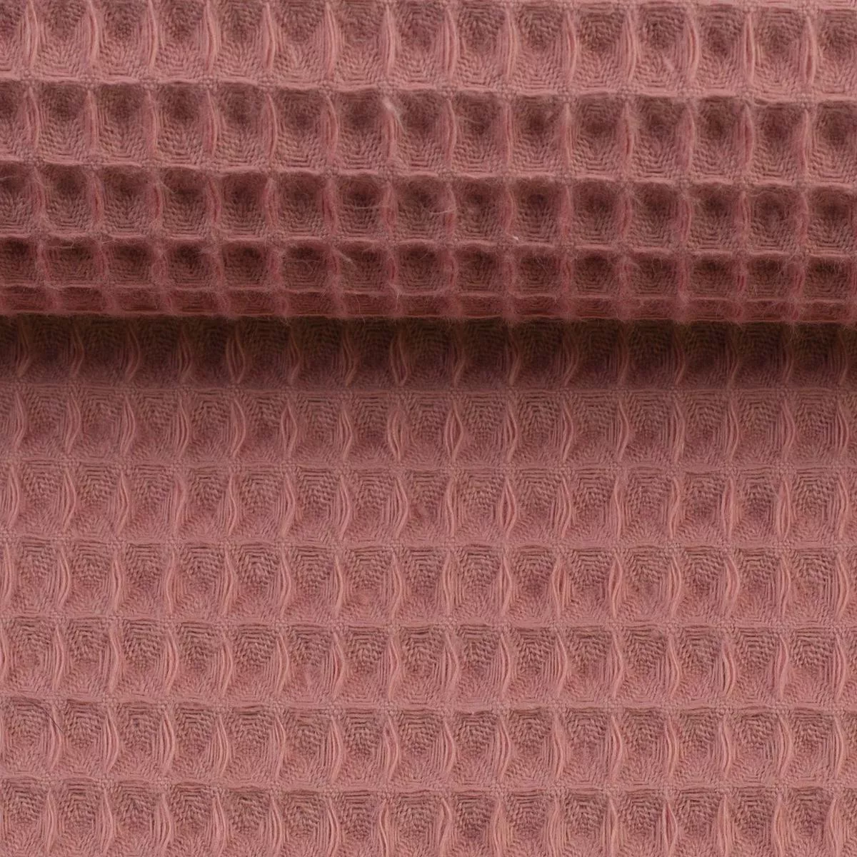 Waffle fabric-old pink 230 g/m