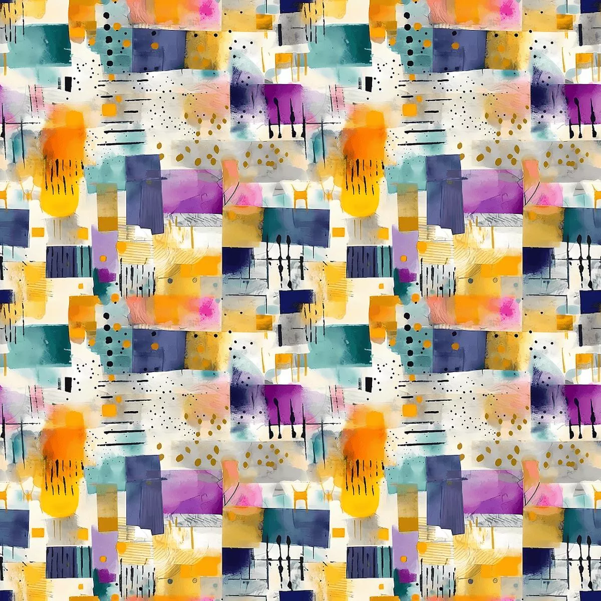 watercolor-abstract-pattern-6-fabric Watercolor Abstract Pattern #6 Fabric