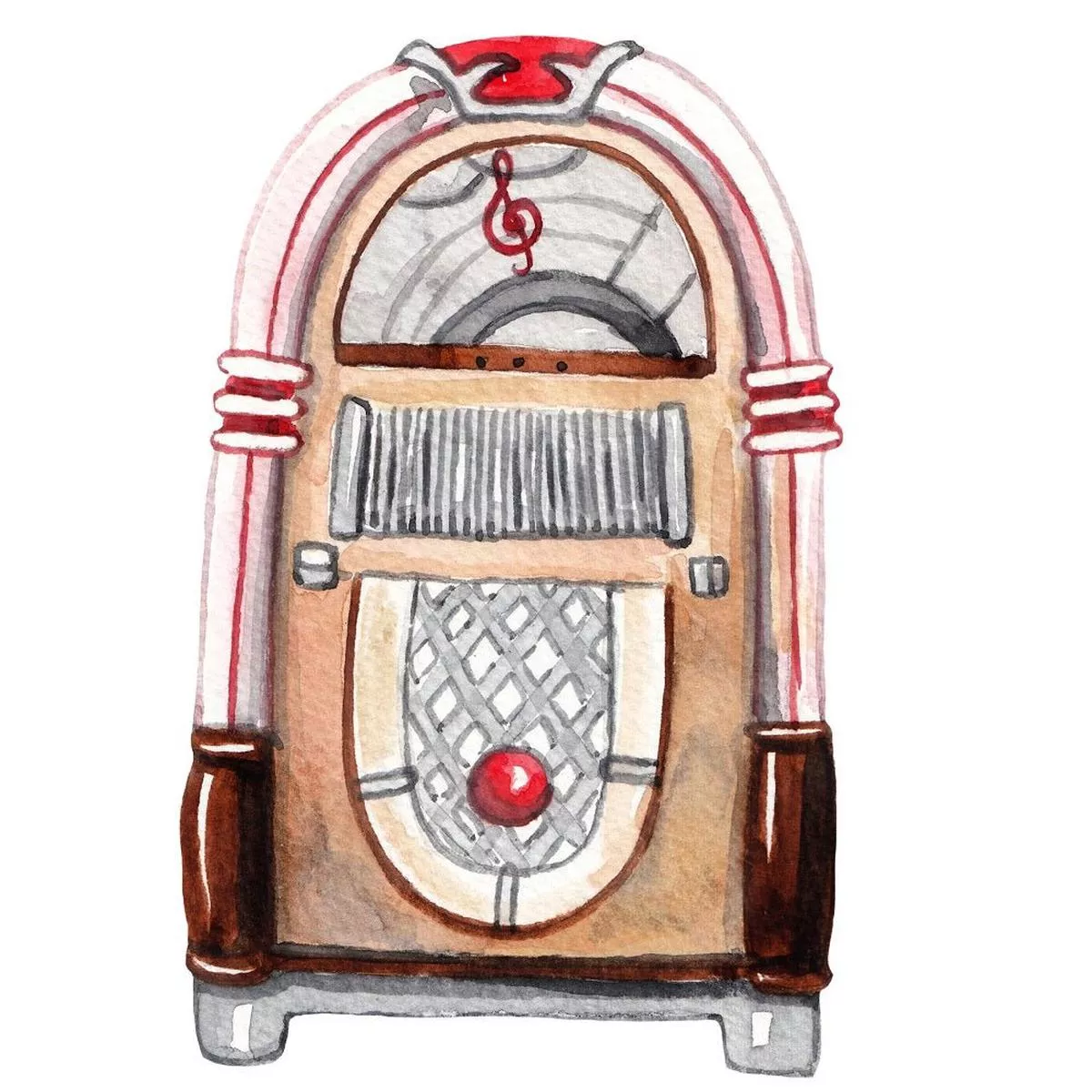 watercolor-jukebox-fabric-panel Watercolor Jukebox Fabric Panel
