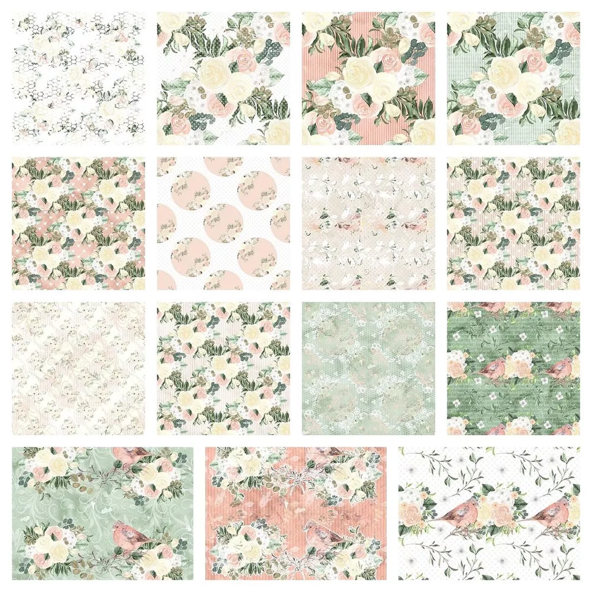watercolor-roses-fabric-collection-1-yard-bundle Watercolor Roses Fabric Collection – 1 Yard Bundle