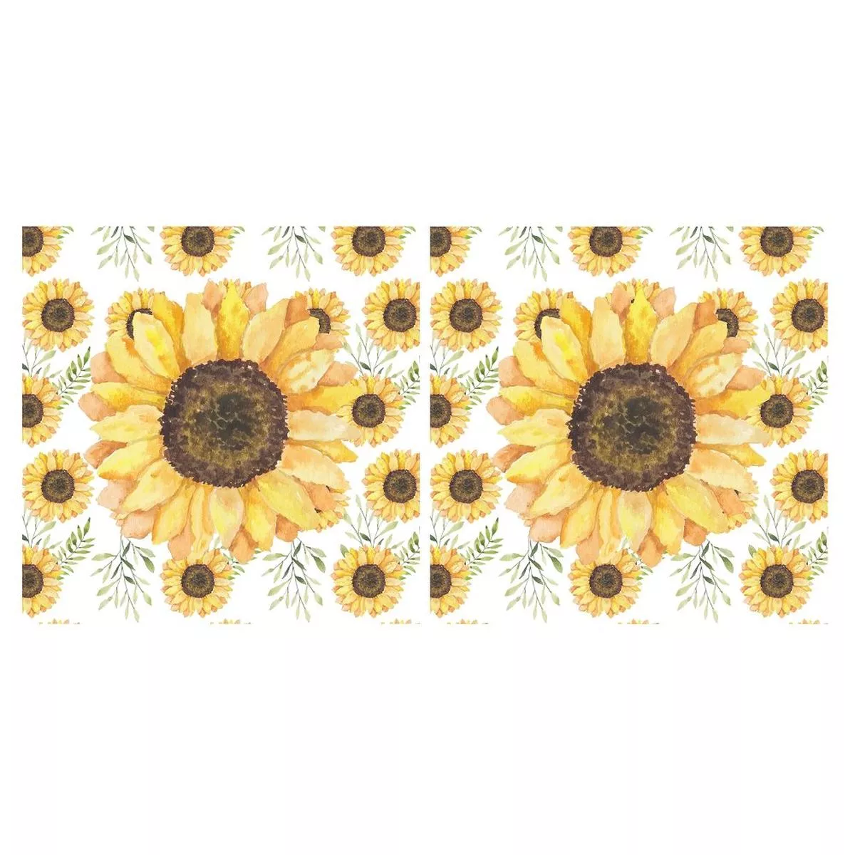 watercolor-sunflower-allover-pillow-panels Watercolor Sunflower Allover Pillow Panels