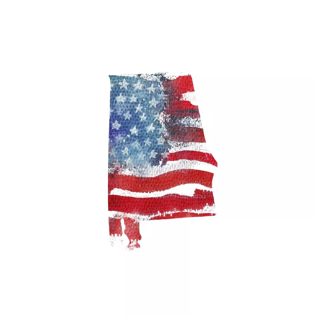 watercolor-textured-flag-fabric-panel-alabama Watercolor Textured Flag Fabric Panel – Alabama
