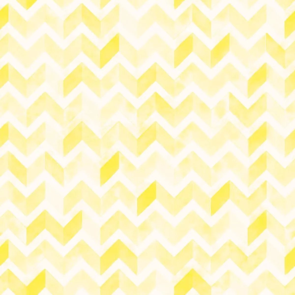 Watercolor Zigzag Fabric – Tropical Yellow