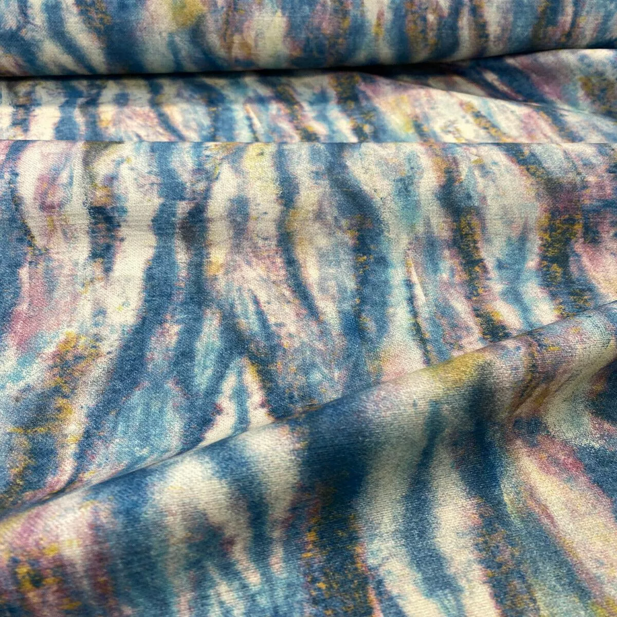 Waverly Blink Of An Eye Saphire Blue Fabric by the yard