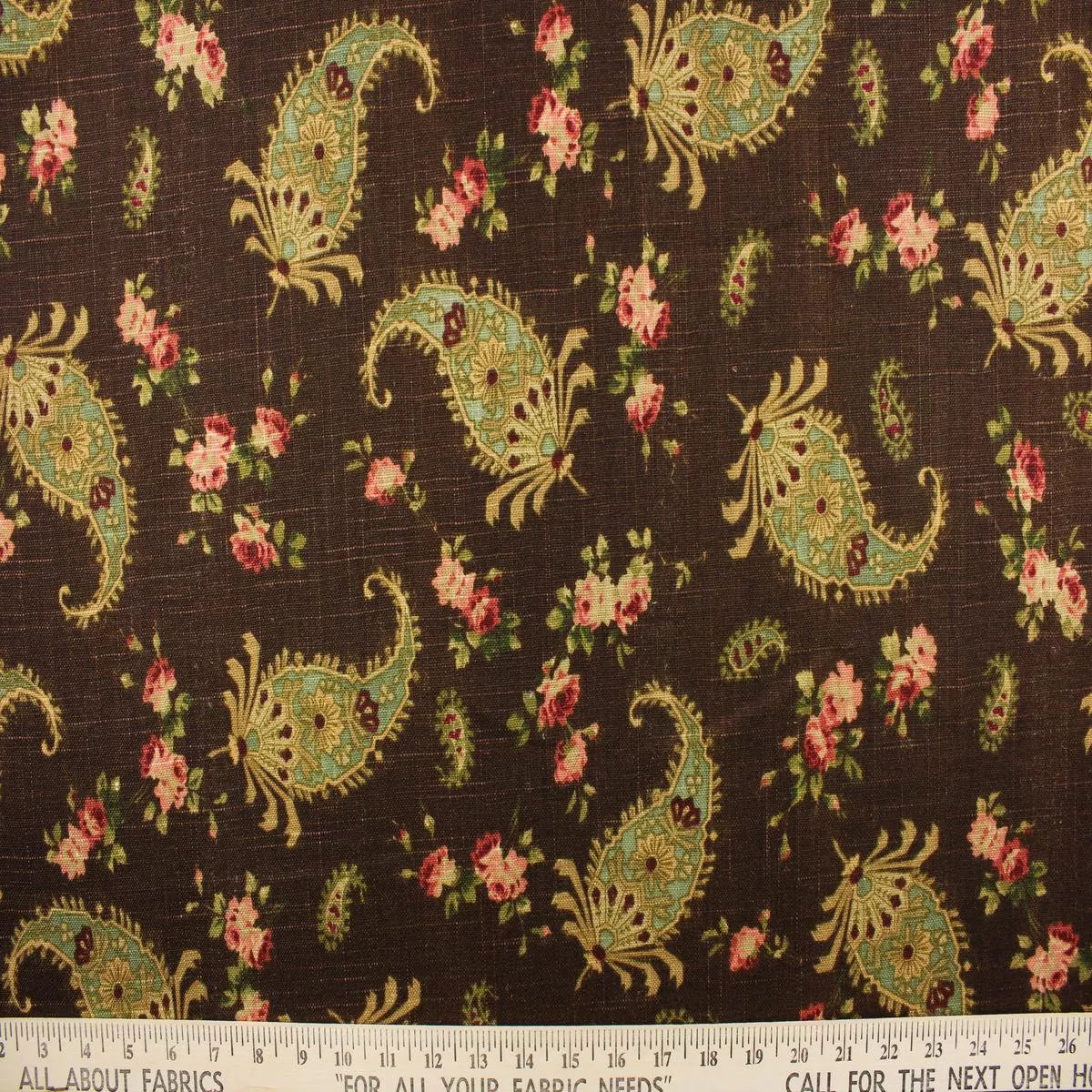 Waverly Prelude Paisley in Sepia