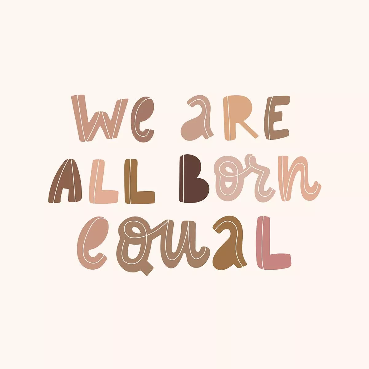 we-are-all-born-equal-fabric-panel We Are All Born Equal Fabric Panel