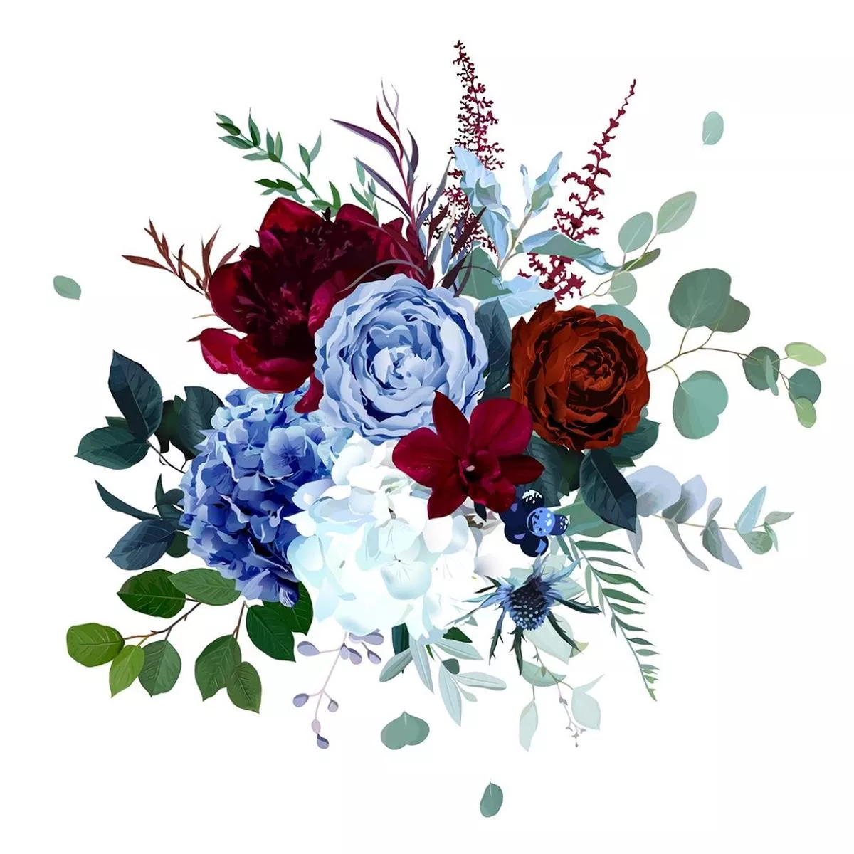 wedding-bouquet-fabric-panel-multi Wedding Bouquet Fabric Panel – Multi