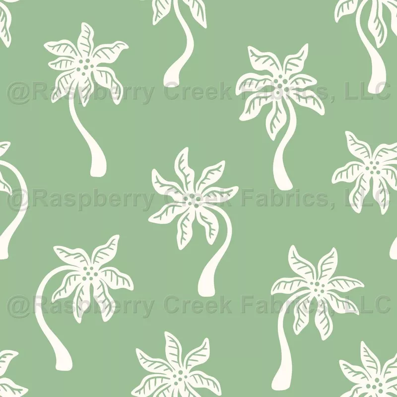 whimsical-scattered-boho-palm-trees-silhouettes-on-muted-emerald Whimsical Scattered Boho Palm Trees Silhouettes on Muted Emerald