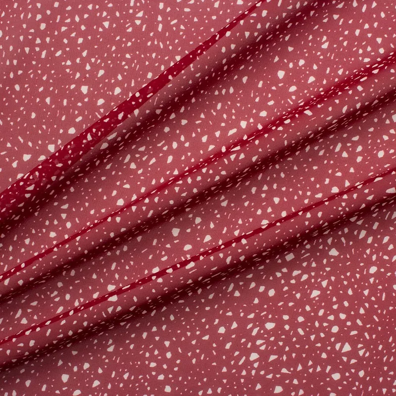 white-bordeaux-printed-silk-chiffon White/Bordeaux Printed Silk Chiffon