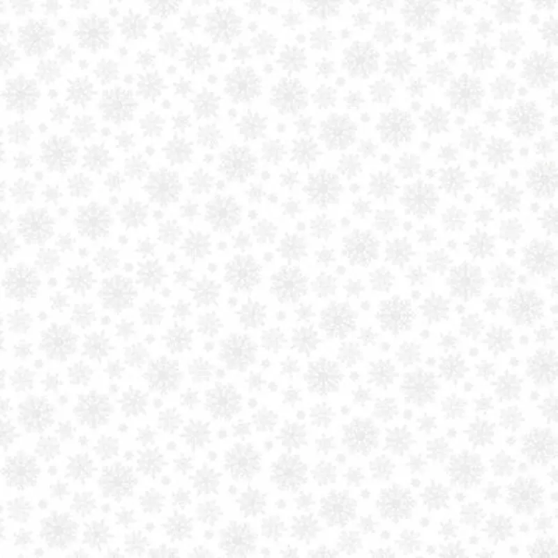 White on White Snowflakes 51694B-1