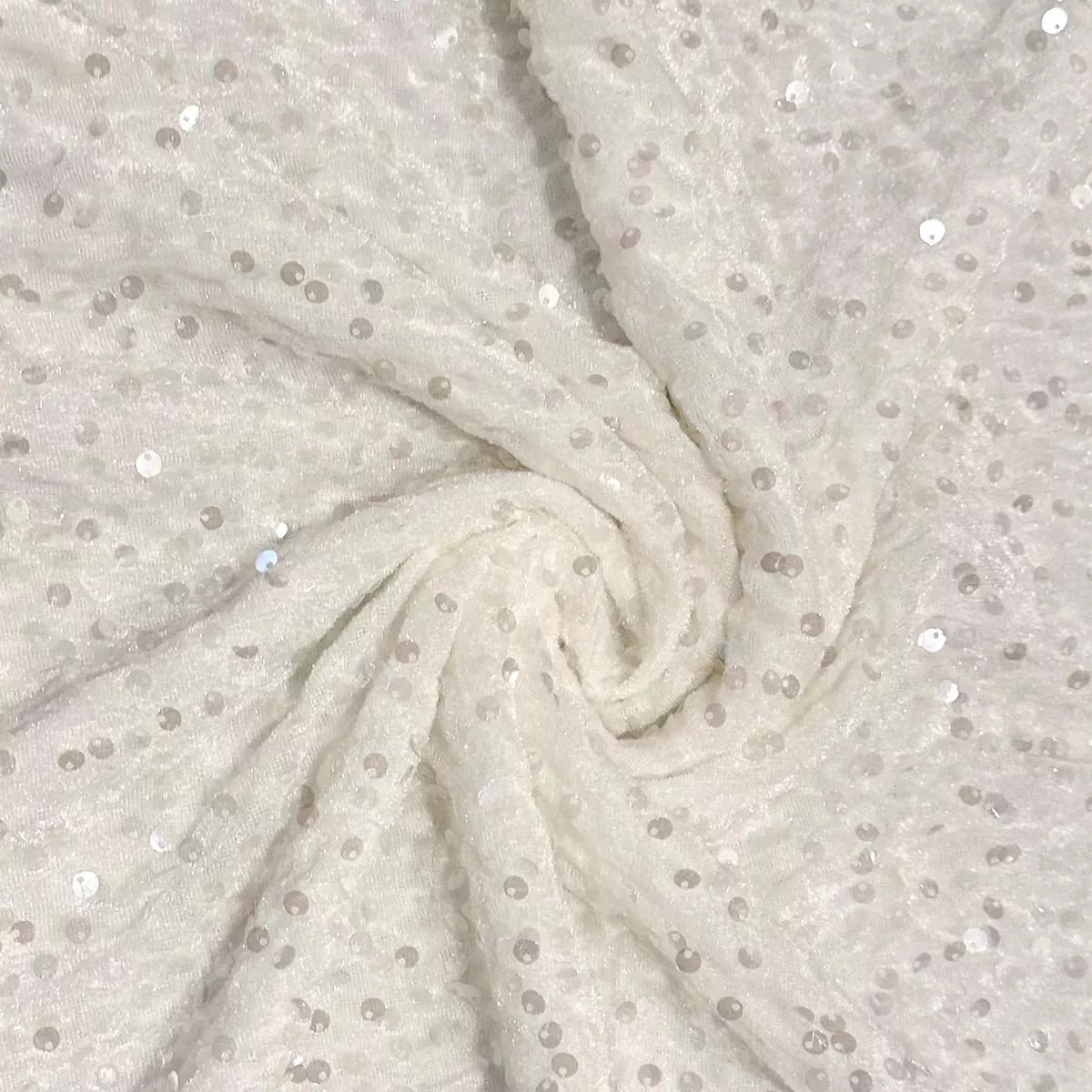 white-stretch-sequin-velvet-ready-to-ship White | Stretch Sequin Velvet | Ready to Ship