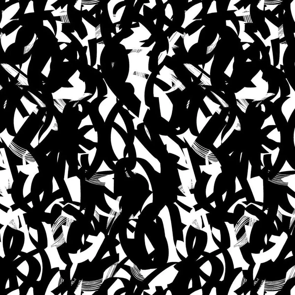 white-with-black-brush-strokes-cotton-wideback-fabric-per-yard White With Black Brush Strokes Cotton Wideback Fabric per yard