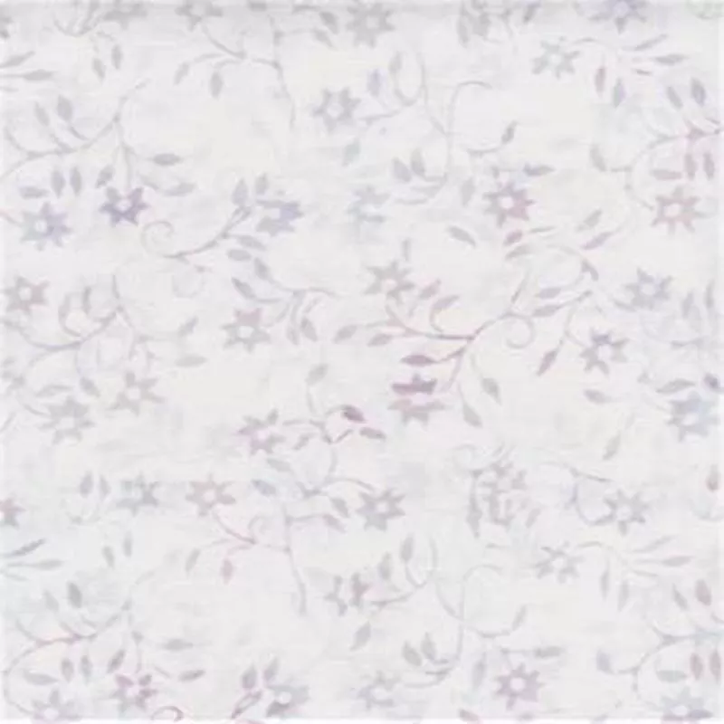 White with Small Floral Batik 4825