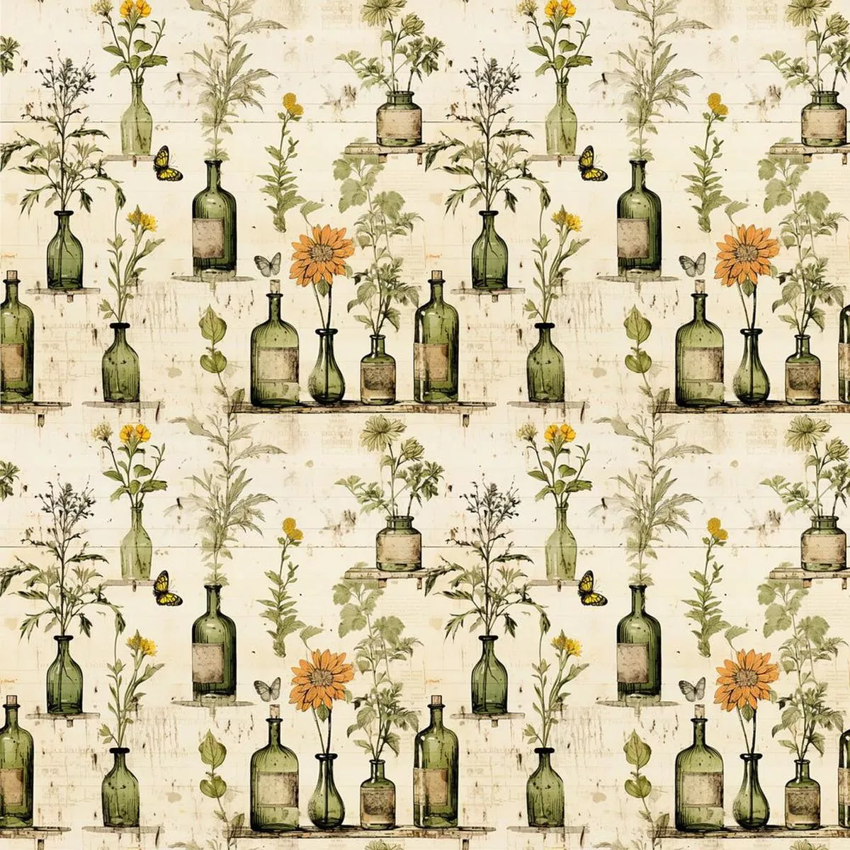 Wild Earth Apothecary Pattern #10 Fabric