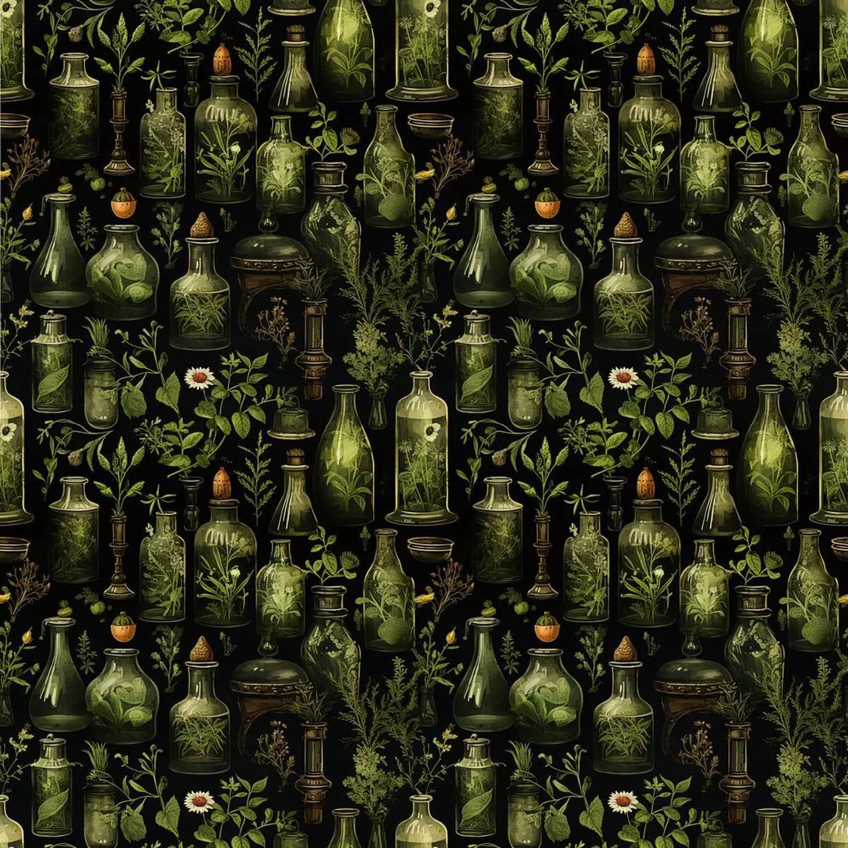 Wild Earth Apothecary Pattern #16 Fabric