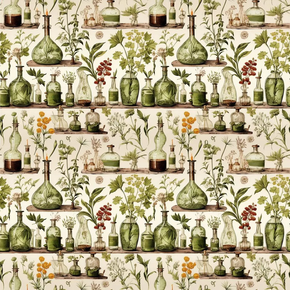 wild-earth-apothecary-pattern-7-fabric Wild Earth Apothecary Pattern #7 Fabric