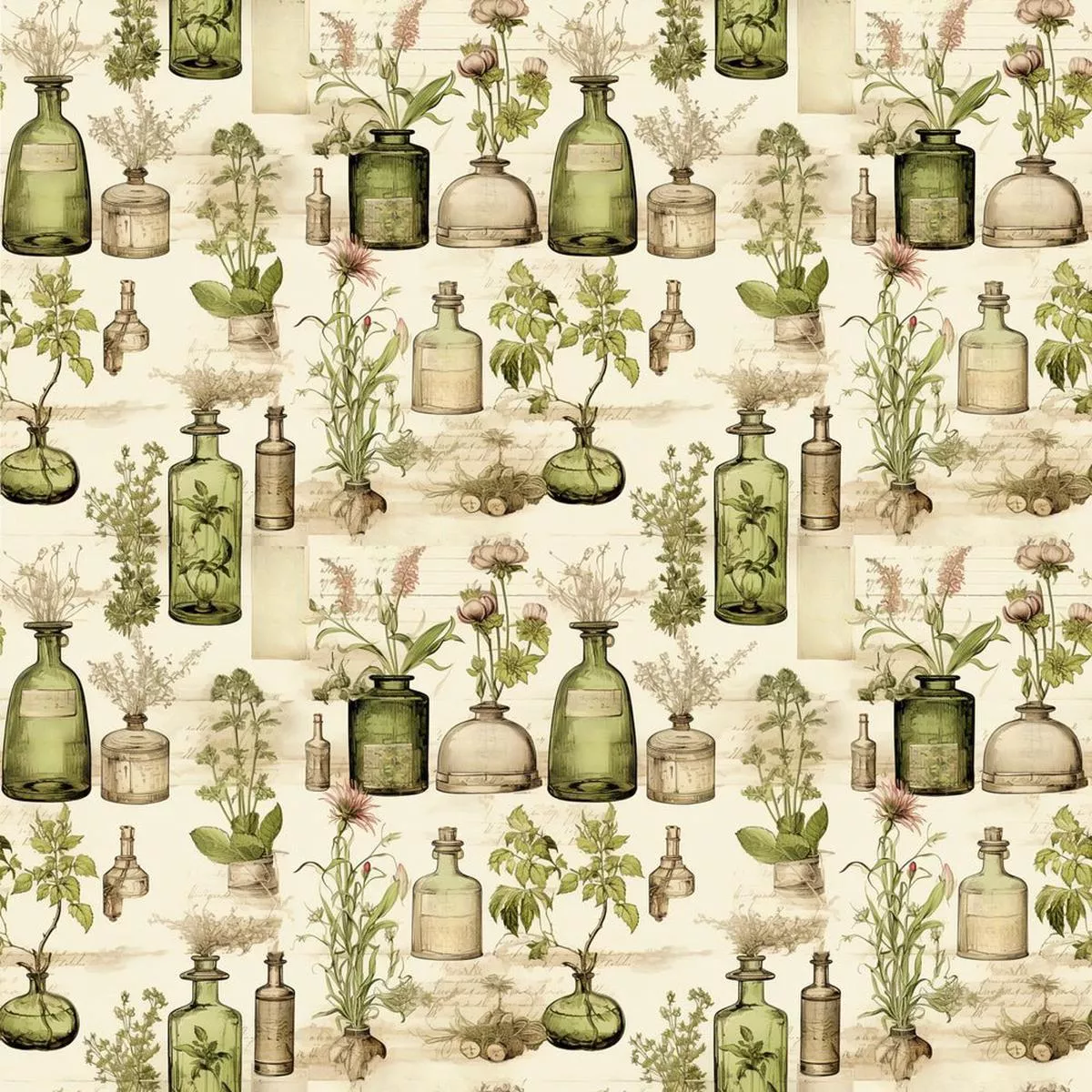 wild-earth-apothecary-pattern-8-fabric Wild Earth Apothecary Pattern #8 Fabric